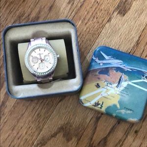 Pink Fossil Watch